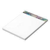 Mehrfarbiger Goldalkohol Tinte Abstrakte Kunst Notizblock (Rotiert)