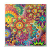 mehrfarbiger Hintergrund Fliese (Vorderseite)