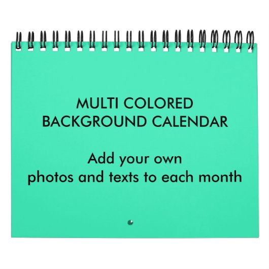 MEHRFARBIGER HINTERGRUND KALENDER zwei Seiten klei (Titelbild)