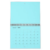 MEHRFARBIGER HINTERGRUND KALENDER zwei Seiten klei (Jan 2026)