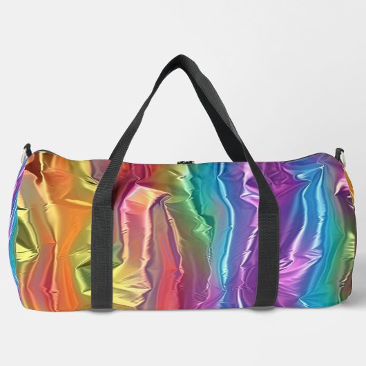 mehrfarbiger Holografischer Look Duffle Bag (Vorderseite)