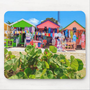 Mehrfarbiger hölzerner langer Bucht-Strand der Mousepad