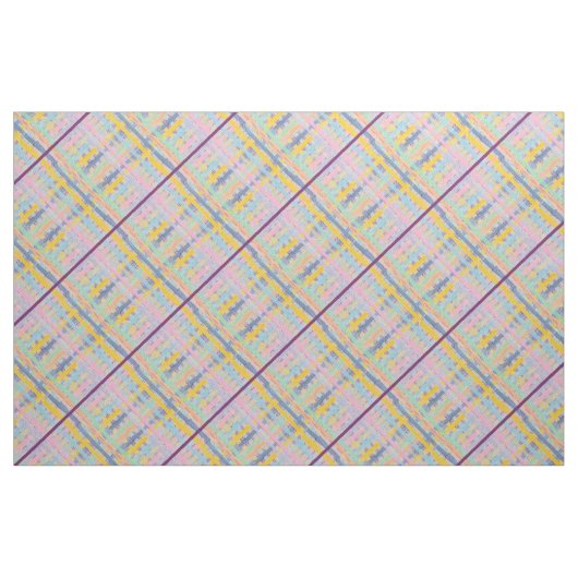 Mehrfarbiger Karo Stoff (Fat Quarter (45,7 x 55,9 cm))