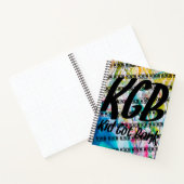 mehrfarbiger KGB Notizblock (Innenseite)