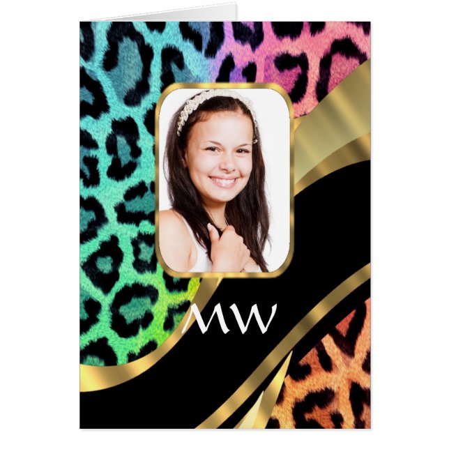 Mehrfarbiger Leoparddruck (Vorne)