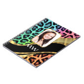 Mehrfarbiger Leoparddruck Notizblock (Linke Seite)