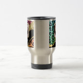 Mehrfarbiger Leoparddruck Reisebecher (Mittel)