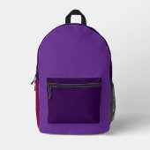 Mehrfarbiger lila Rucksack (Vorderseite)