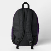 Mehrfarbiger lila Rucksack  (Rückseite)