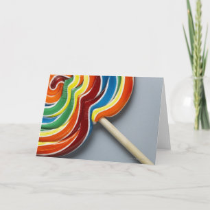 mehrfarbiger Lollipop Karte