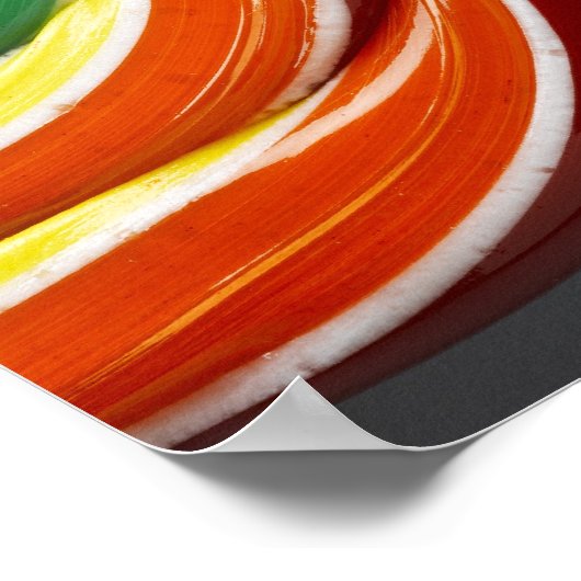 mehrfarbiger Lollipop Poster (Ecke)