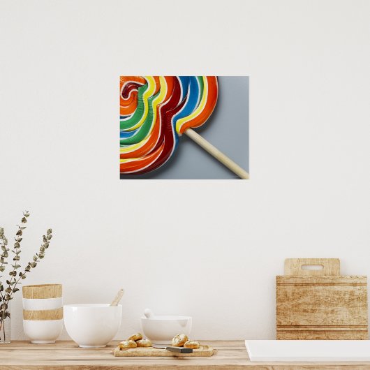 mehrfarbiger Lollipop Poster (Küche)