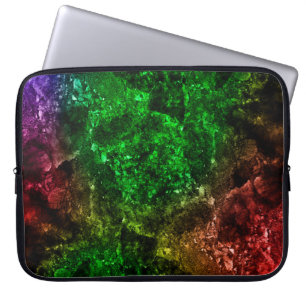 Mehrfarbiger Marmor im natürlichen Muster, Die Mis Laptopschutzhülle