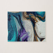 mehrfarbiger Marmor Puzzle (Horizontal)