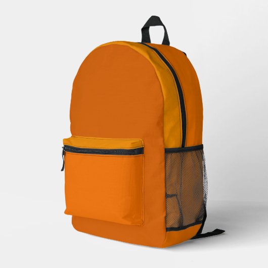 Mehrfarbiger orangefarbener Rucksack (Rückseitige Ecke Rechts)