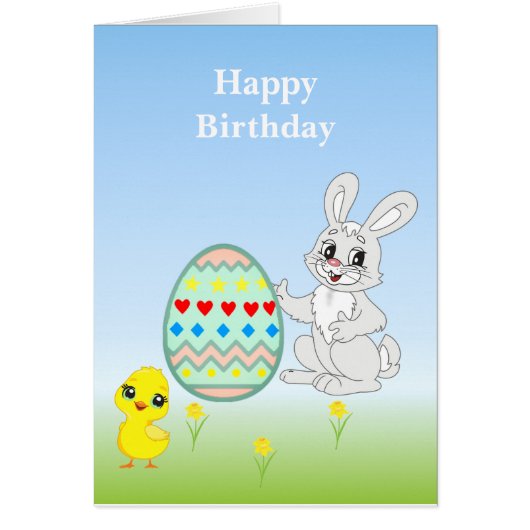 Mehrfarbiger Osterhase & Eiertag (Vorne)