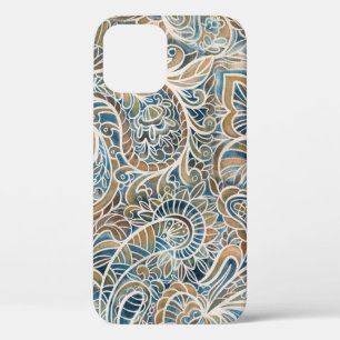 Mehrfarbiger Paisley-Handdruck Case-Mate iPhone Hülle