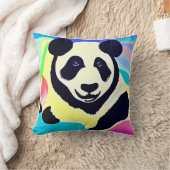 Mehrfarbiger Panda Kissen (Decke)
