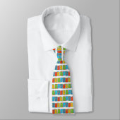 Mehrfarbiger PARTY-Blocktext Neckware Krawatte (Gebunden)