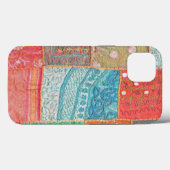MEHRFARBIGER PATCHWORKTEXTURIERTER FABRIKÄHNLICHER Case-Mate iPhone HÜLLE (Rückseite (Horizontal))
