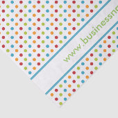 Mehrfarbiger Polka-Punkt Seidenpapier (Ausschnitt)