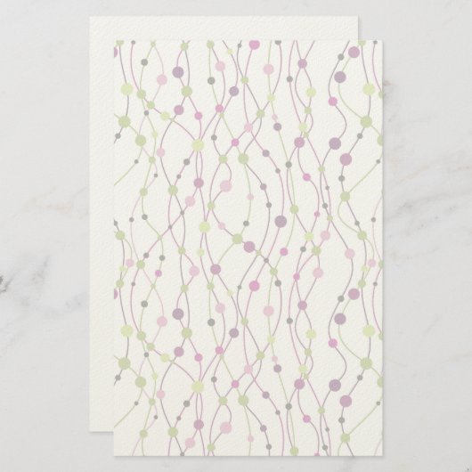 Mehrfarbiger Punkthintergrund Briefpapier (Vorne/Hinten)