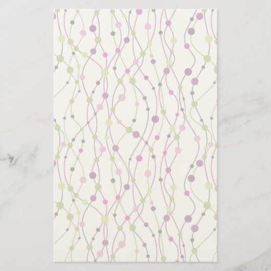 Mehrfarbiger Punkthintergrund Briefpapier (Vorderseite)