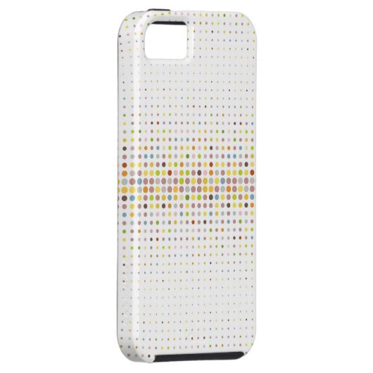 Mehrfarbiger Punkthintergrund Case-Mate iPhone Hülle (Rückseite/rechts)