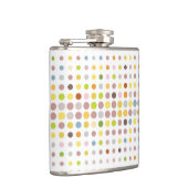 Mehrfarbiger Punkthintergrund Flachmann (Rechts)