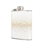 Mehrfarbiger Punkthintergrund Flachmann (Links)