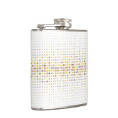 Mehrfarbiger Punkthintergrund Flachmann (Rechts)