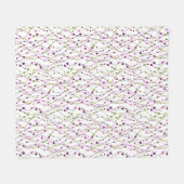 Mehrfarbiger Punkthintergrund Fleecedecke (Vorderseite (Horizontal))