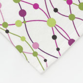 Mehrfarbiger Punkthintergrund Fleecedecke (Ecke)