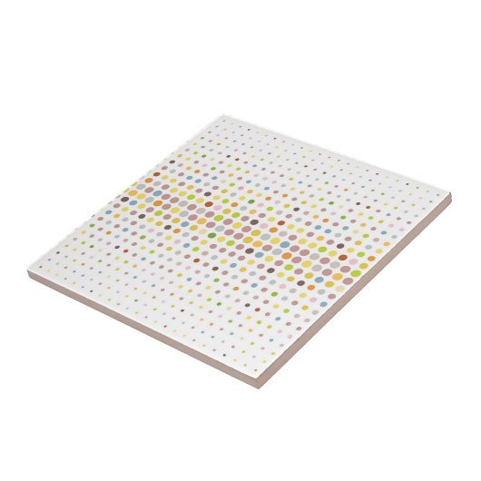 Mehrfarbiger Punkthintergrund Fliese (Seite)