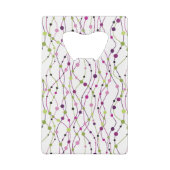 Mehrfarbiger Punkthintergrund Geldkarten Flaschenöffner (Rückseite)