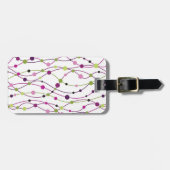 Mehrfarbiger Punkthintergrund Gepäckanhänger (Vorderseite horizontal)