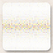 Mehrfarbiger Punkthintergrund Getränkeuntersetzer (Vorderseite)