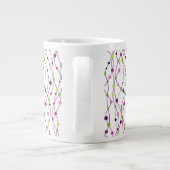 Mehrfarbiger Punkthintergrund Jumbo-Tasse (Rückseite)