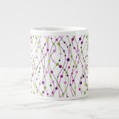Mehrfarbiger Punkthintergrund Jumbo-Tasse (Vorderseite)