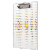 Mehrfarbiger Punkthintergrund Klemmbrett (Links)