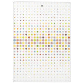 Mehrfarbiger Punkthintergrund Klemmbrett (Rückseite)