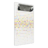 Mehrfarbiger Punkthintergrund Mini Klemmbrett (Schrägansicht)