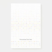 Mehrfarbiger Punkthintergrund Post-it Klebezettel (Vorderseite)