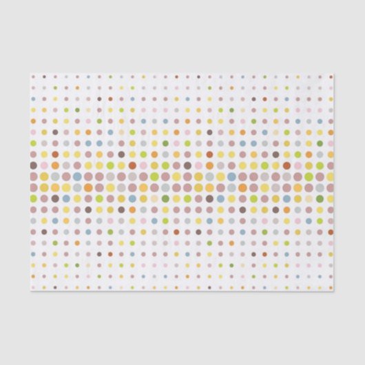 Mehrfarbiger Punkthintergrund Seidenpapier (Vorderseite)