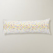 Mehrfarbiger Punkthintergrund Seitenschläferkissen (Rückseite)
