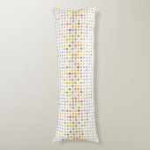 Mehrfarbiger Punkthintergrund Seitenschläferkissen (Vorderseite Vertikal)