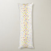 Mehrfarbiger Punkthintergrund Seitenschläferkissen (Rückseite (Vertikal))