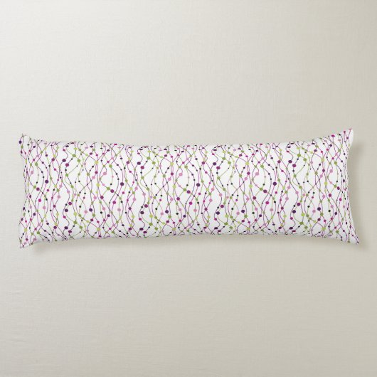 Mehrfarbiger Punkthintergrund Seitenschläferkissen (Rückseite)