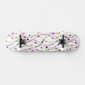 Mehrfarbiger Punkthintergrund Skateboard (Horizontal)