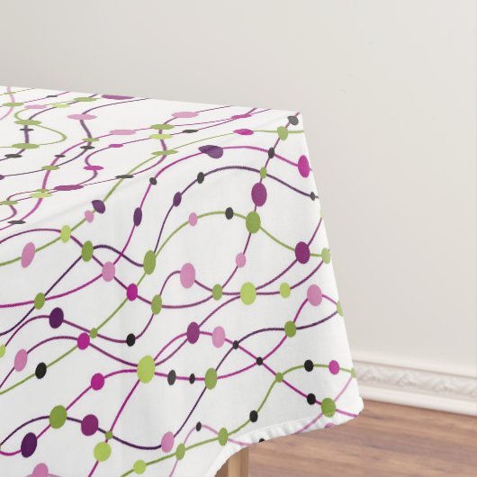 Mehrfarbiger Punkthintergrund Tischdecke (Beispiel)